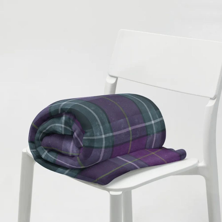 Purple/Green Plaid Blanket product image (7)