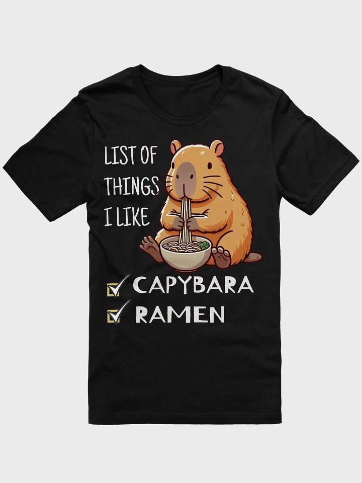 Capybara Ramen Lover T-Shirt product image (1)