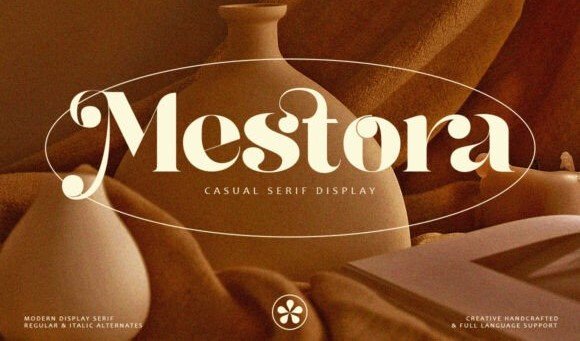 Mestora | Casual Serif Typeface product image (1)