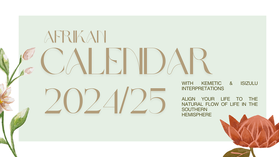 African Calendar 2024/2025 (Printable) product image (1)