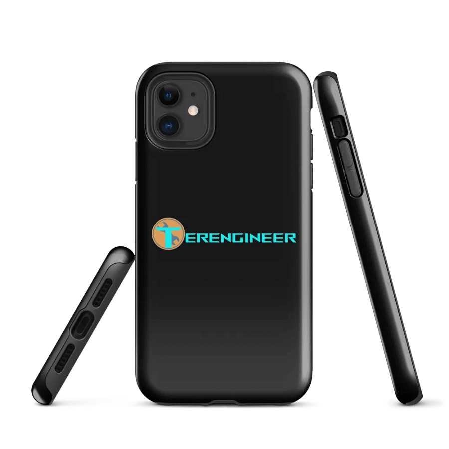 Terengineer Font Tough iPhone Case (Black) product image (1)