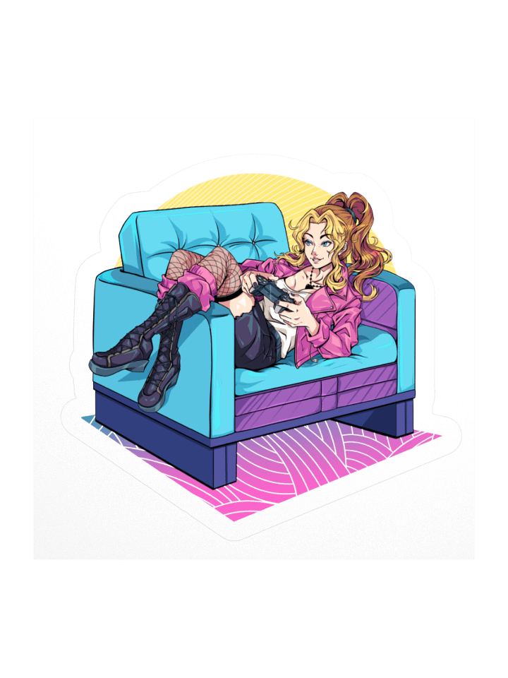 Vaporwave Lounge Sticker product image (2)