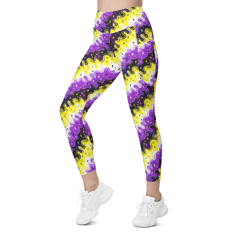 Non-Binary Pattern Pocket Leggings product image (4)