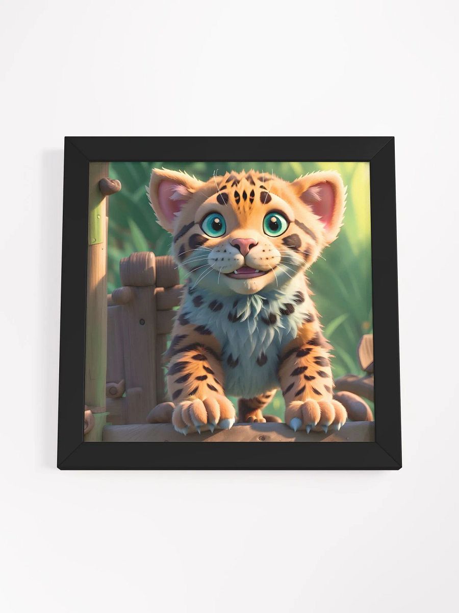 Endangered Species - Mexico - Jaguar Eco-Friendly Ayous Wood Framed Poster product image (4)