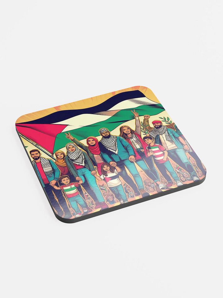 Unity & Diversity Cork Coaster | free palestina product image (2)