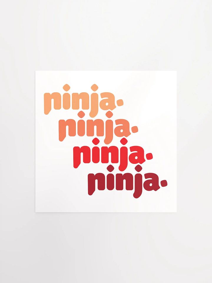 Orange Quad Ninja Poster product image (1)