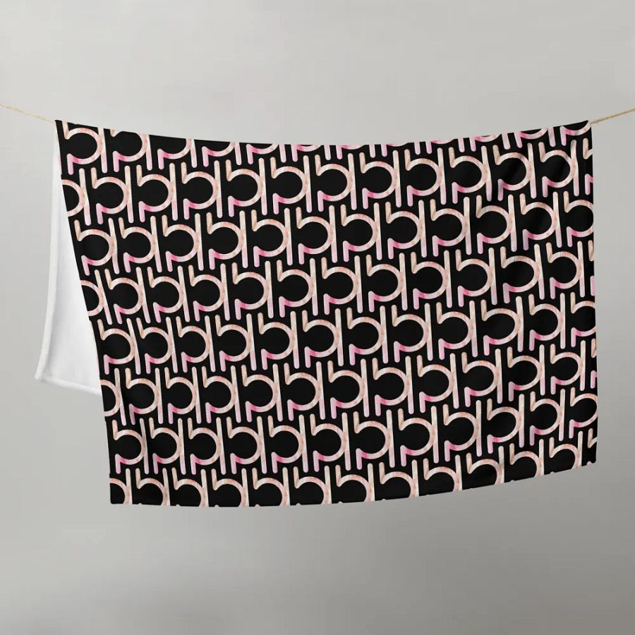 Libra Earth-tone Sigil Black Throw product image (9)