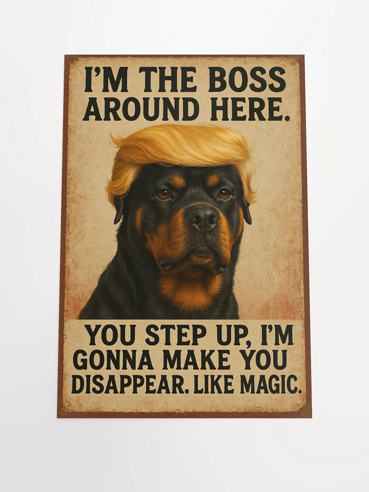 Boss Rottweiler Poster product image (2)