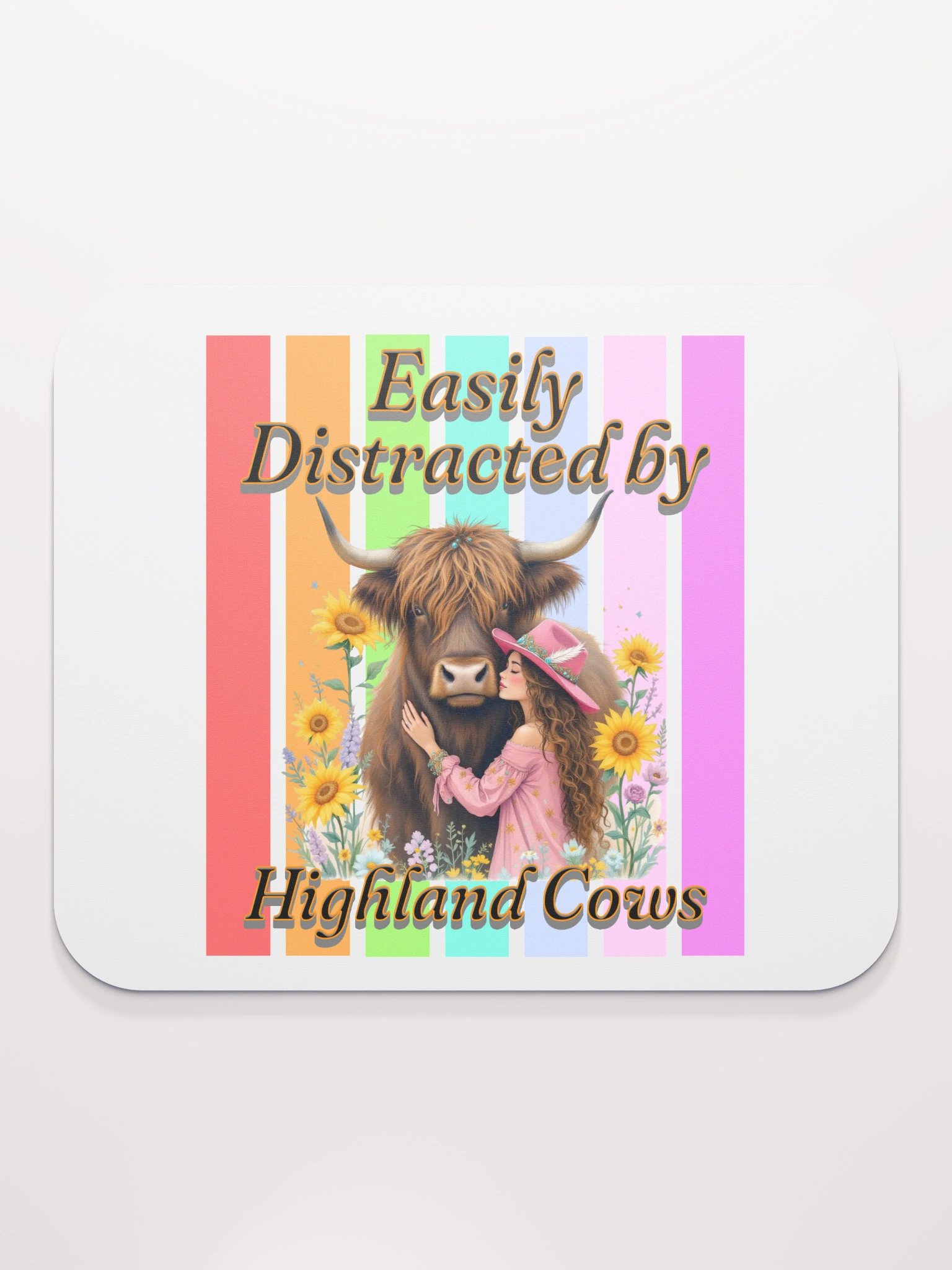 Easily Distracted By Highland Cow Dream Mouse Pad product image (2)