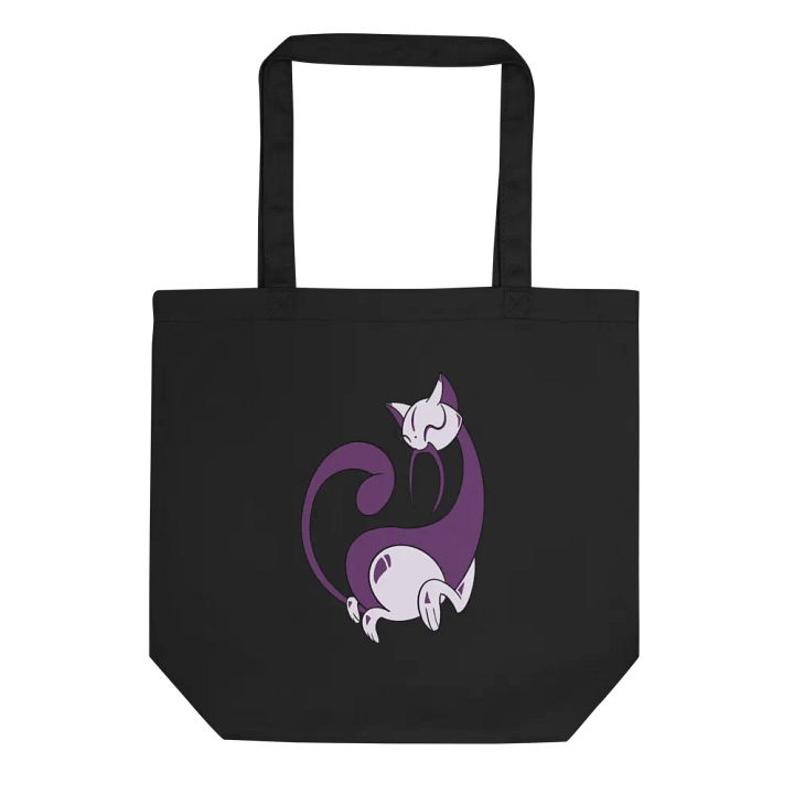 Calming Purple Cat Totebag / Black-Oyster product image (1)