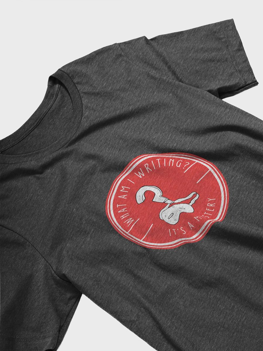 What am I Writing? It's a Mystery - Heather Black T-shirt product image (3)