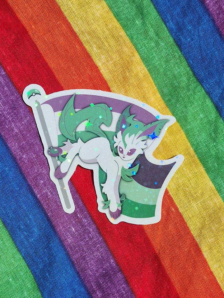 Gender Queer Leafeon Sticker product image (1)