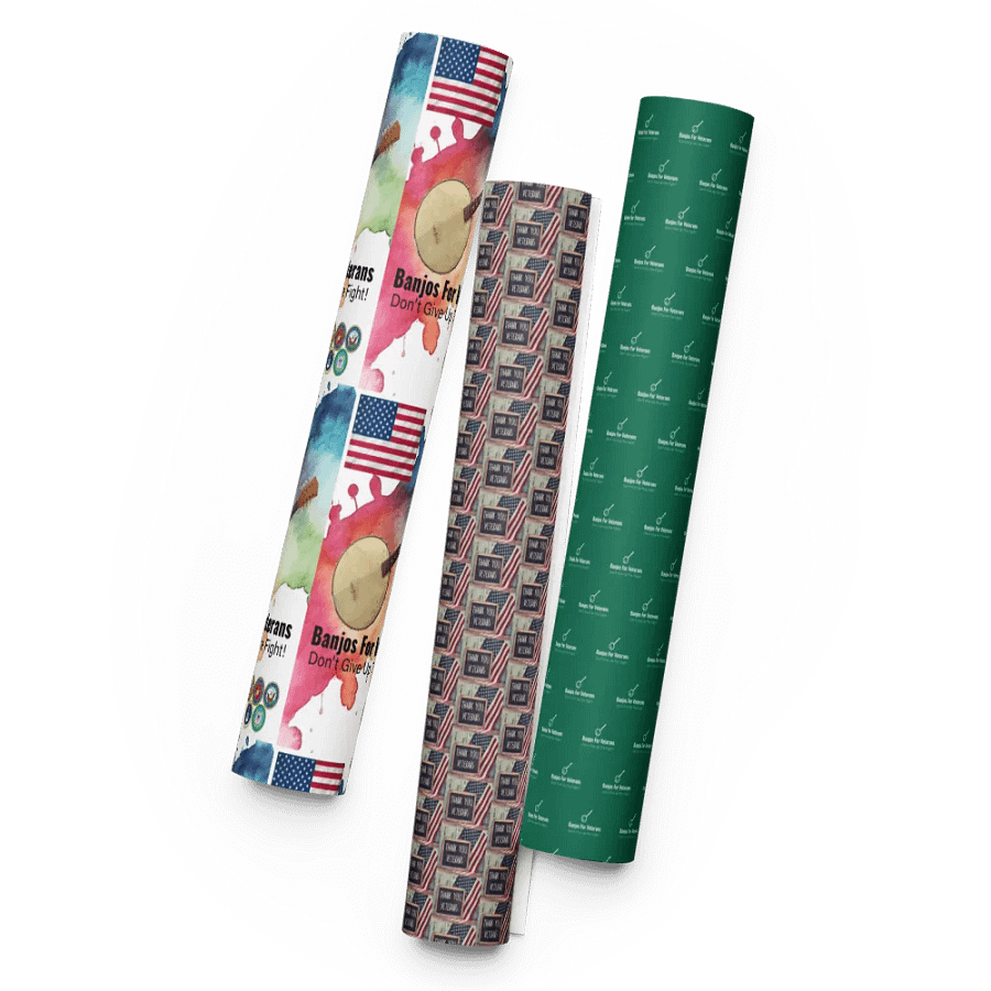 BANJOS FOR VETERANS (B4V) 2023 ARTWORK WRAPPING PAPER product image (5)