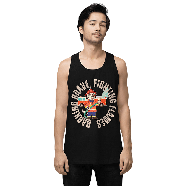 Barking Brave Firefighter Tank Top product image (2)