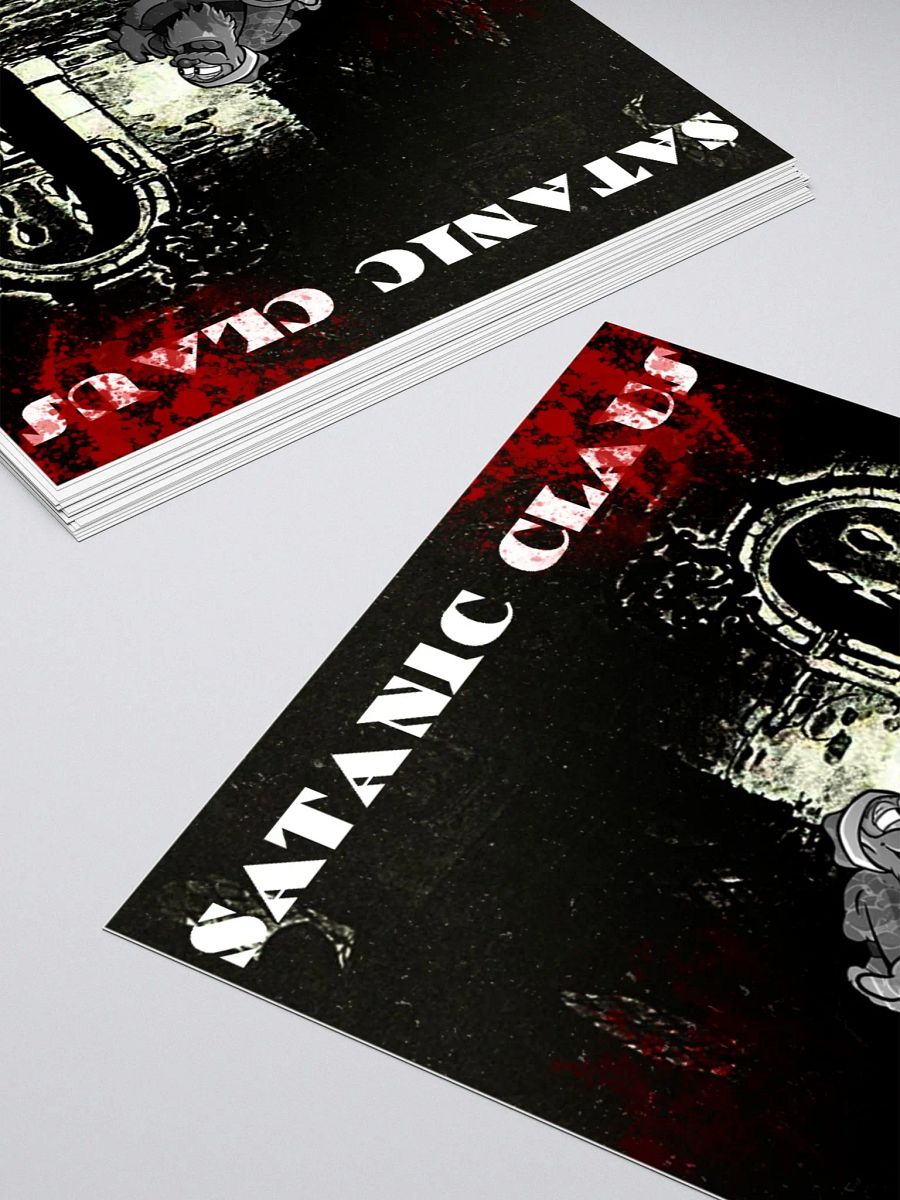 Satanic Claus Kiss Cut Stickers product image (13)