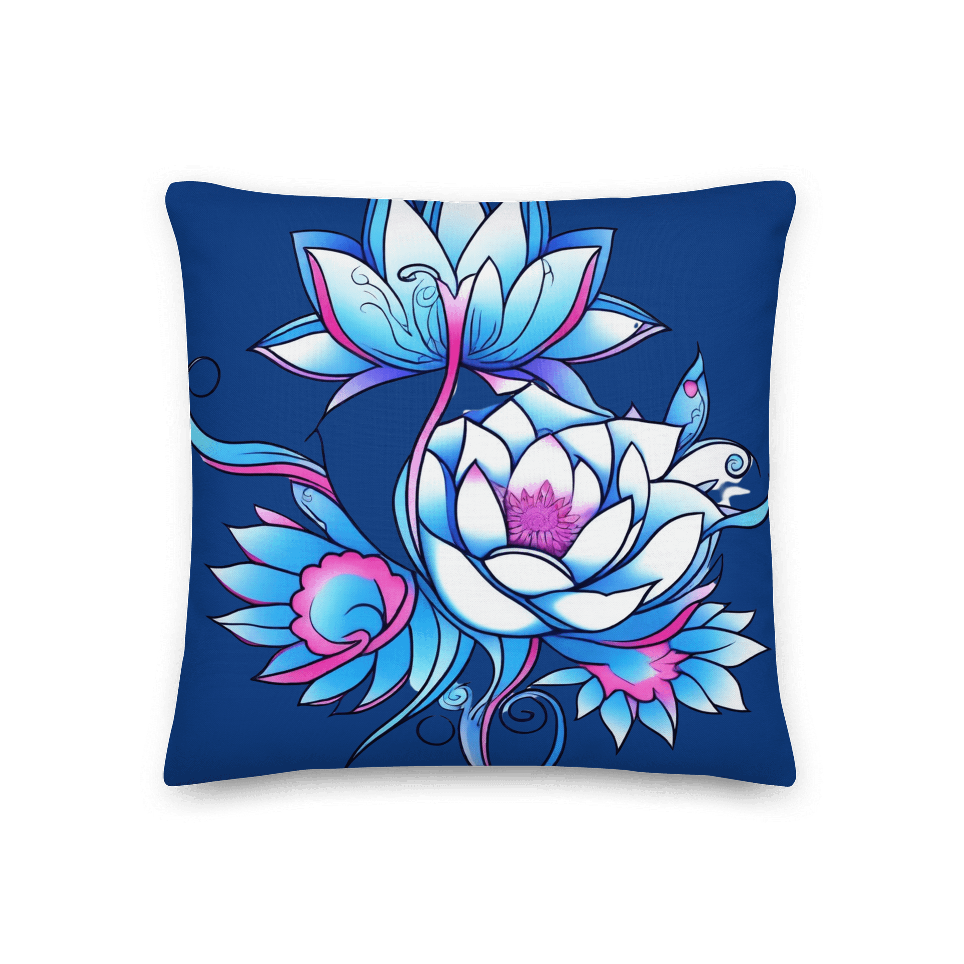 Blue Lotus Bloom - Pillow product image (1)