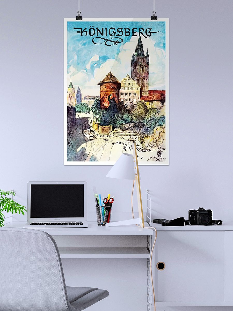 Konigsberg/Königsberg, Prussia, Germany — retro vintage travel poster product image (2)