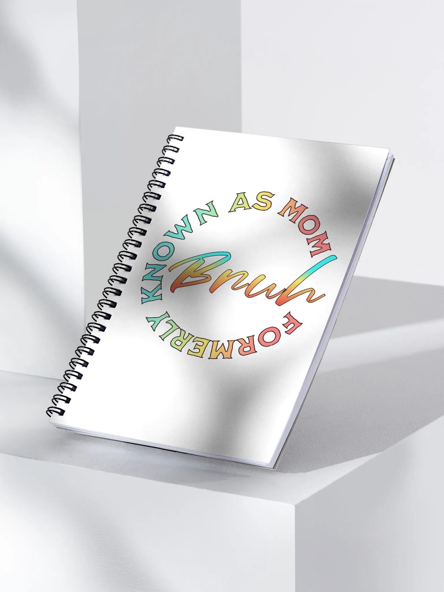 Formerly Known As Mom Bruh Colorful Gradient Spiral Notebook product image (2)