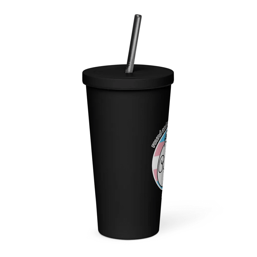 Round and Proud Manul Pride Transgender Version - Insulated Tumbler product image (8)