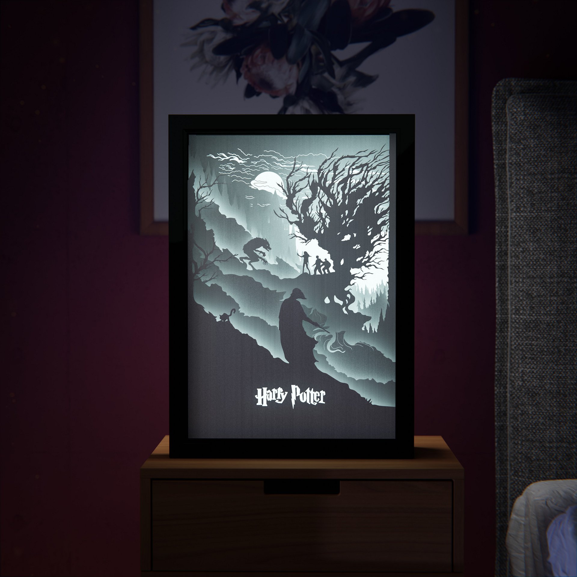 Harry Potter Lightbox template 2 in 1 - PDF PNG SVG DXF + Video Tutorial (3) product image (1)