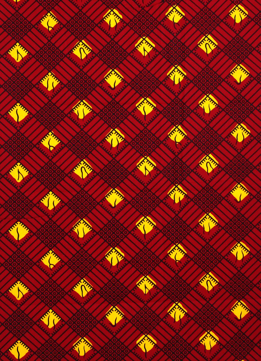 Tessuto Wax Print - Design Simboli Tradizionali - cod.562/B product image (1)