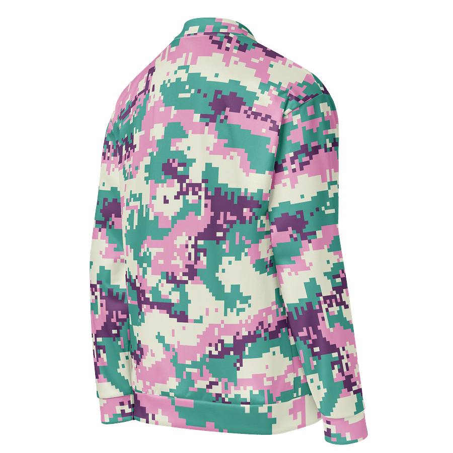 Pixelated Camo Dreams Bomber Jacket product image (4)