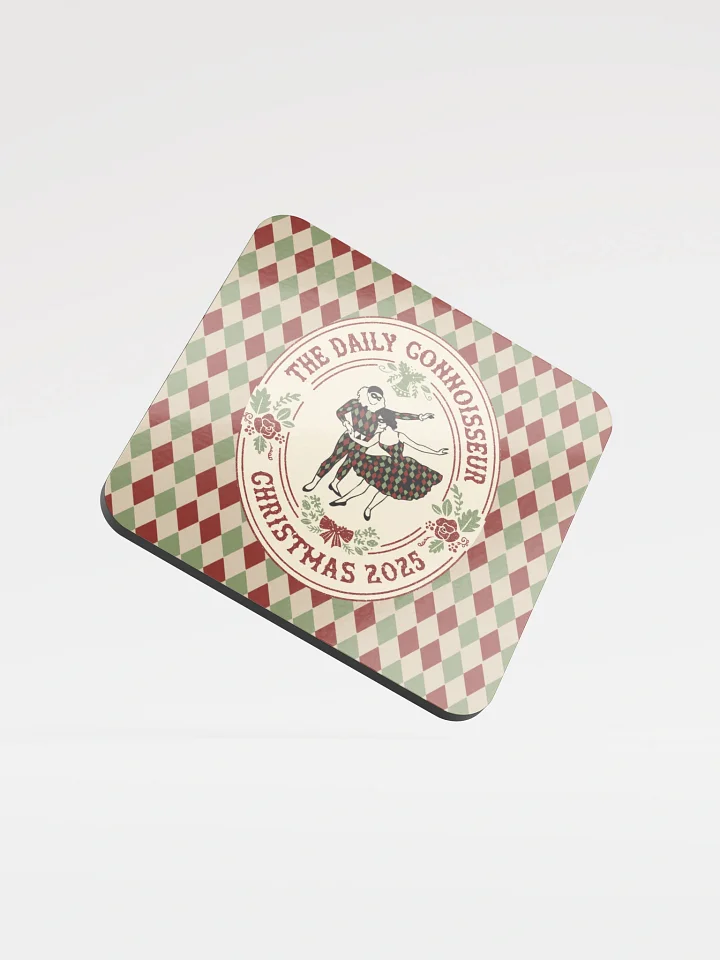Harlequin Christmas Cork Coaster product image (1)