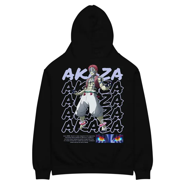 Premium Unisex Oversized Akaza Hoodie From Demon Slayer product image (2)