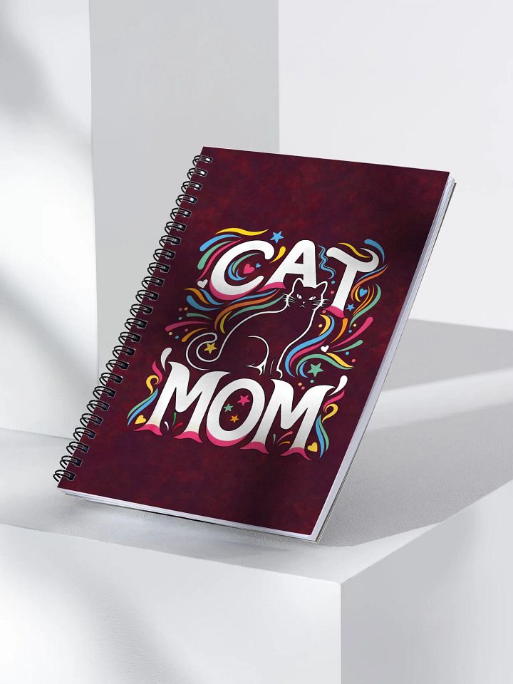 Cat Mom Vibes Spiral Notebook product image (2)