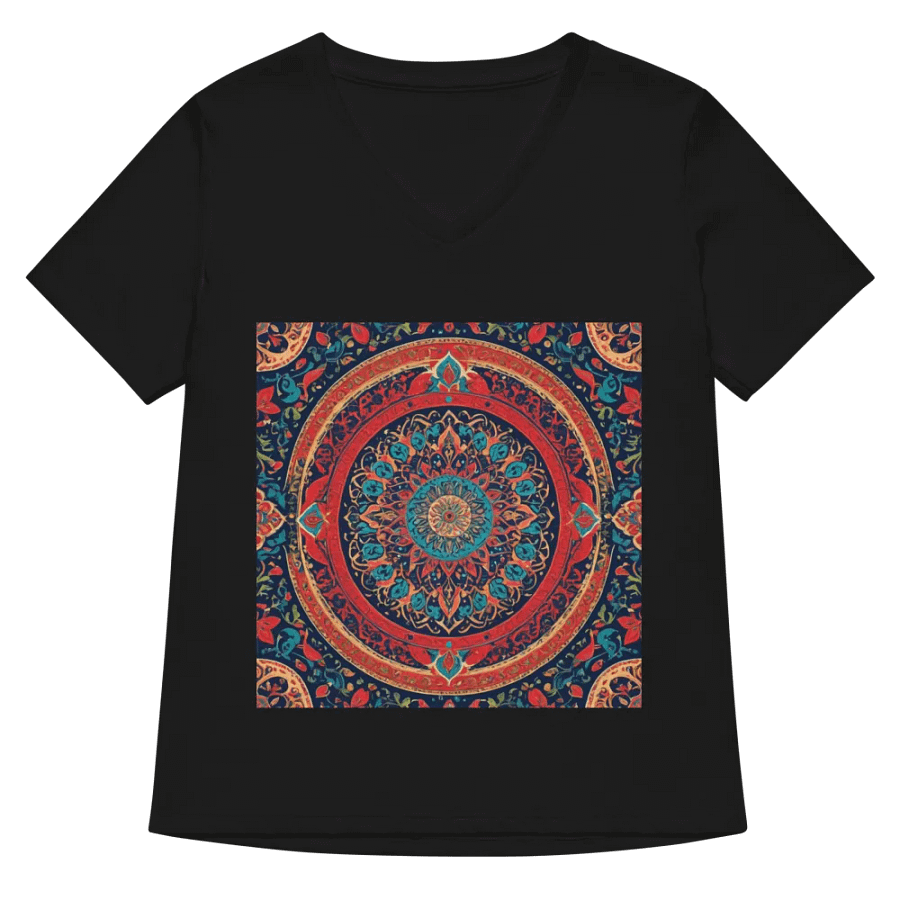 T-Shirt with Persian Carpet Design Mix of Beautiful Colors product image (5)