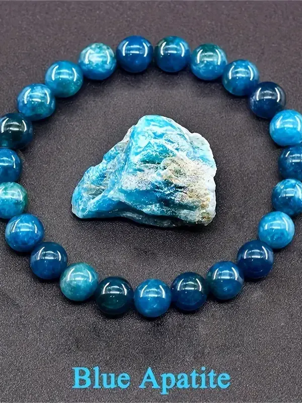 Pulseira elegante de apatita azul boêmia product image (1)