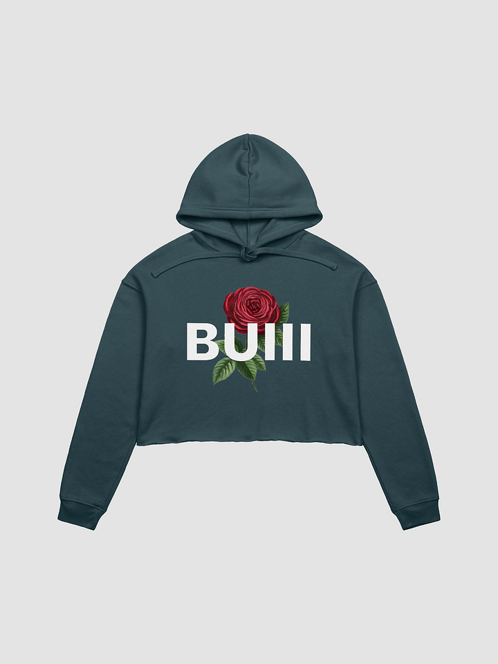 BUIII Logo Rose Fleece Crop Hoodie product image (3)
