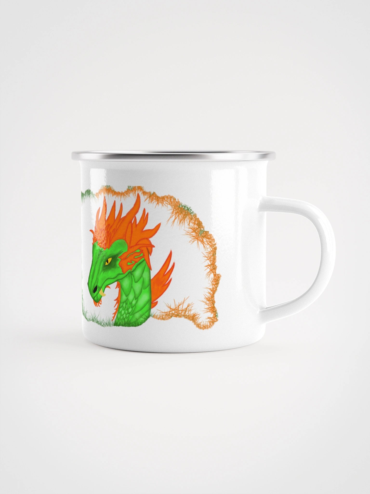 Fiery Dragon Enamel Mug product image (1)