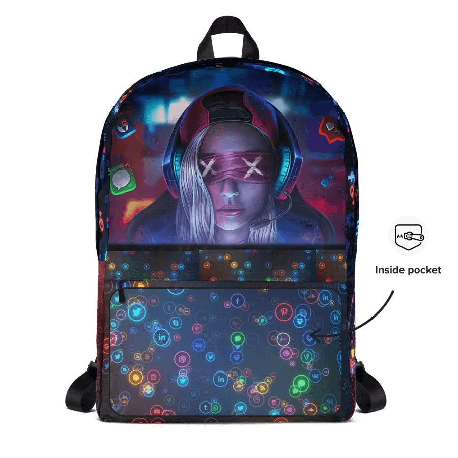Cool Social Media Lover Gaming Bag Pack product image (10)