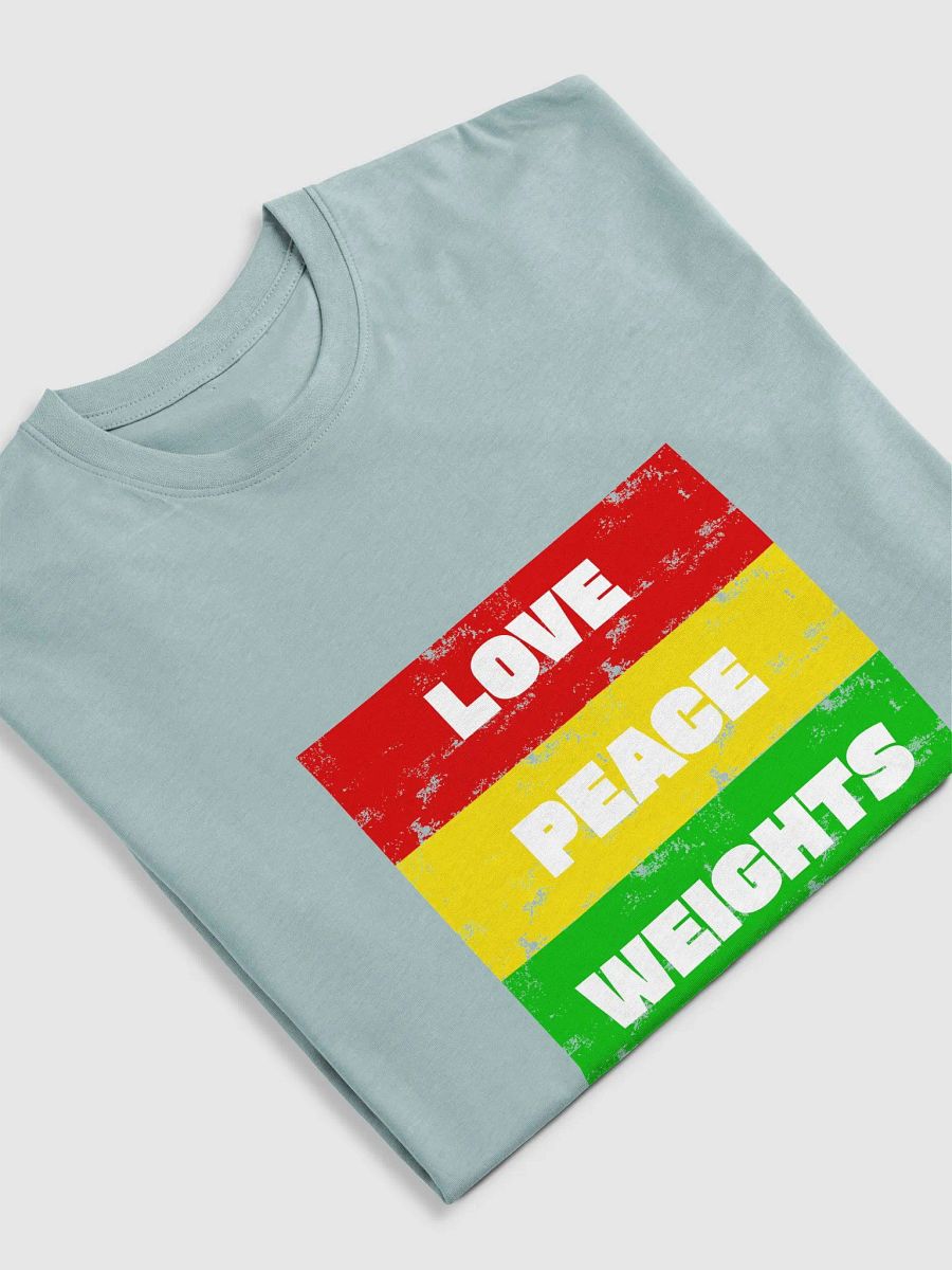 Love, Peace, Weights Unisex Tee product image (24)