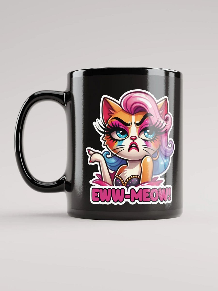 Eww-Meow! Black Glossy Mug product image (12)
