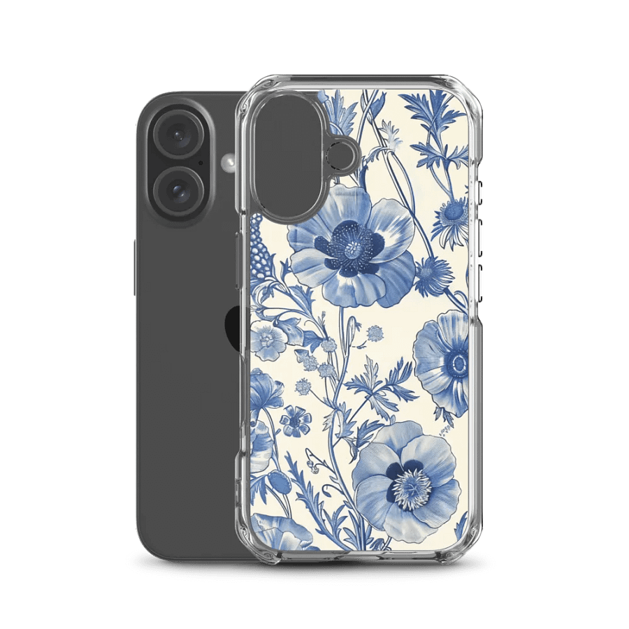 Blue Floral Delight iPhone® Case product image (50)