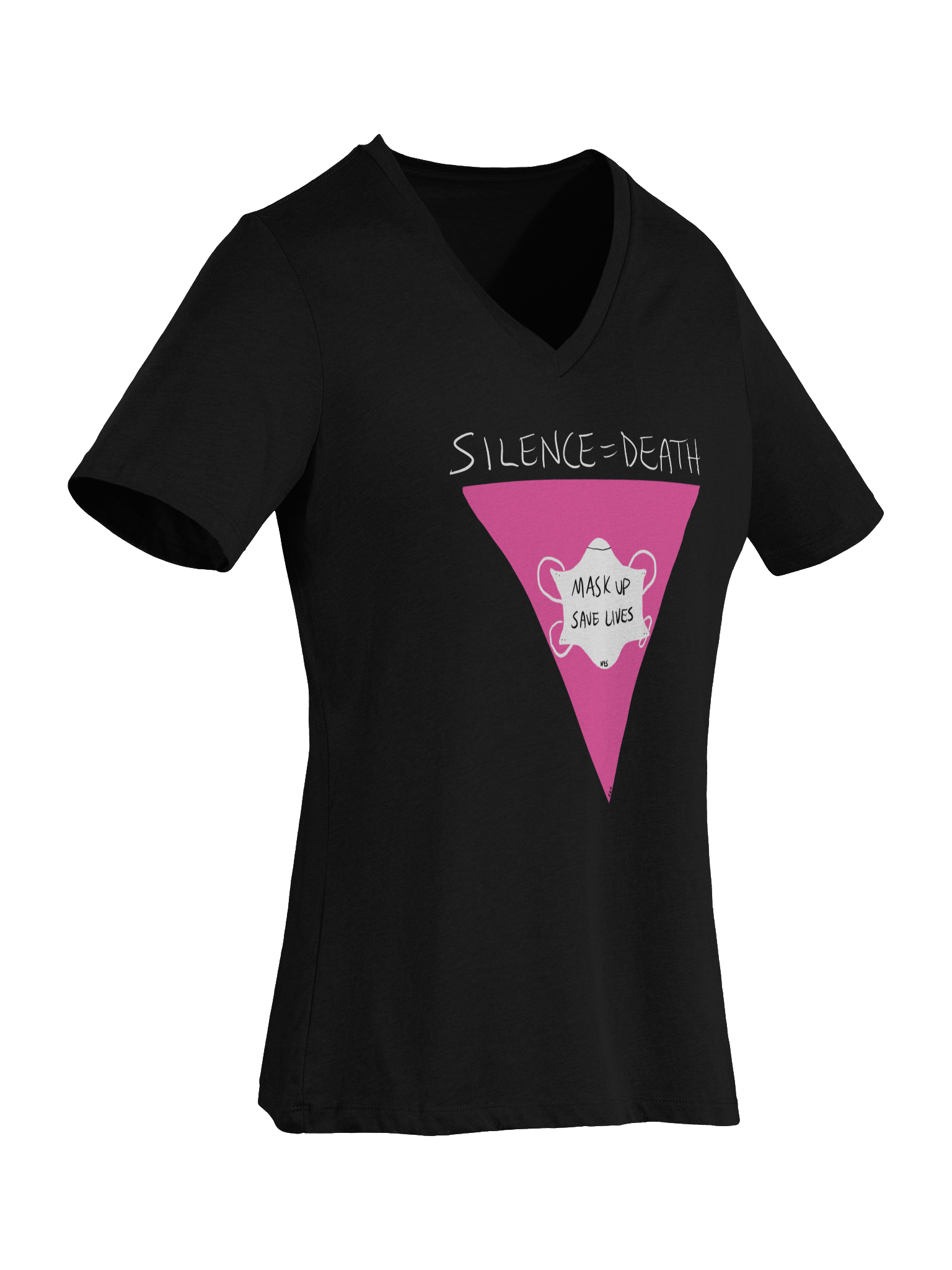 Silence=Death v-neck tee product image (26)