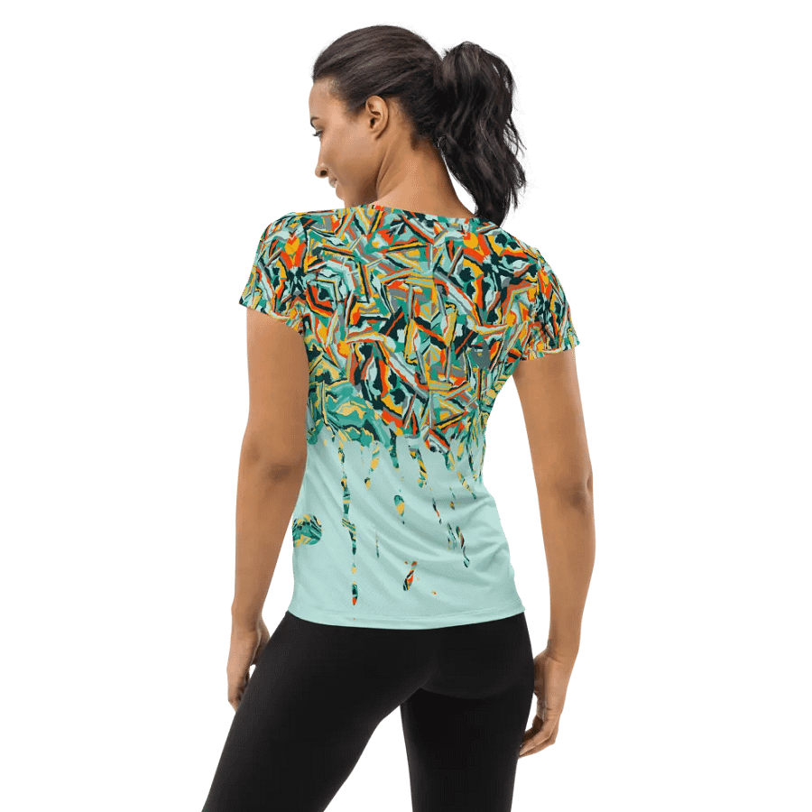 Colorful Destruction | Women's Athletic T-Shirt product image (2)