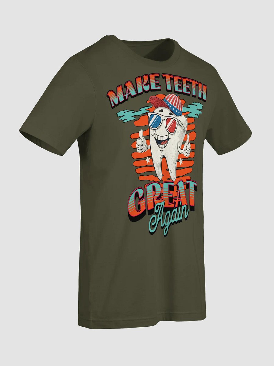 Make Teeth Great Again Patriotic Tooth Cap Thumbs-Up Tee product image (3)