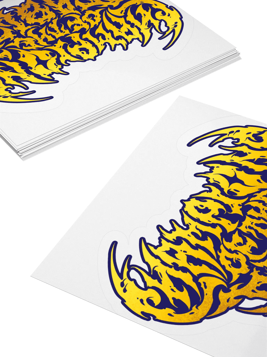 Champions of The Table Black Metal Sticker product image (4)