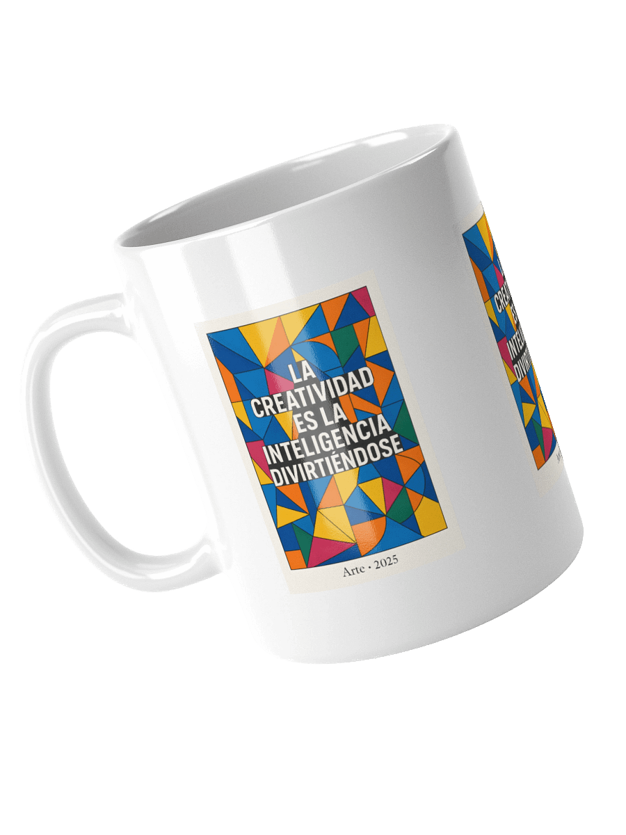 Taza ultra-premium estilo Picasso cubista con cita sobre creatividad product image (10)