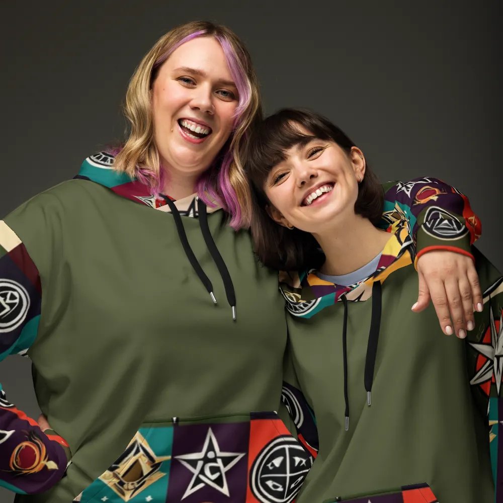 Green & Multi Symbology Hoodie product image (10)