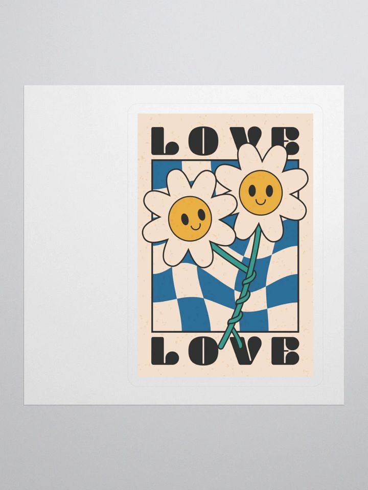 Smiling Love Flowers Sticker Set product image (1)