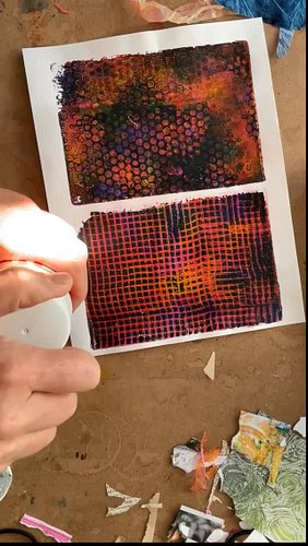 Learn how to transform your gel prints and painty collage papers into unique art magnets, and find out why Maker’s Magic by @...