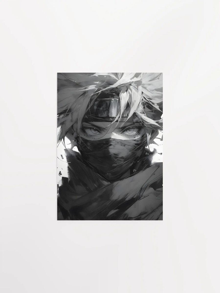 Unmasking the Shadow Warrior: A Black & White Ninja Portrait product image (9)