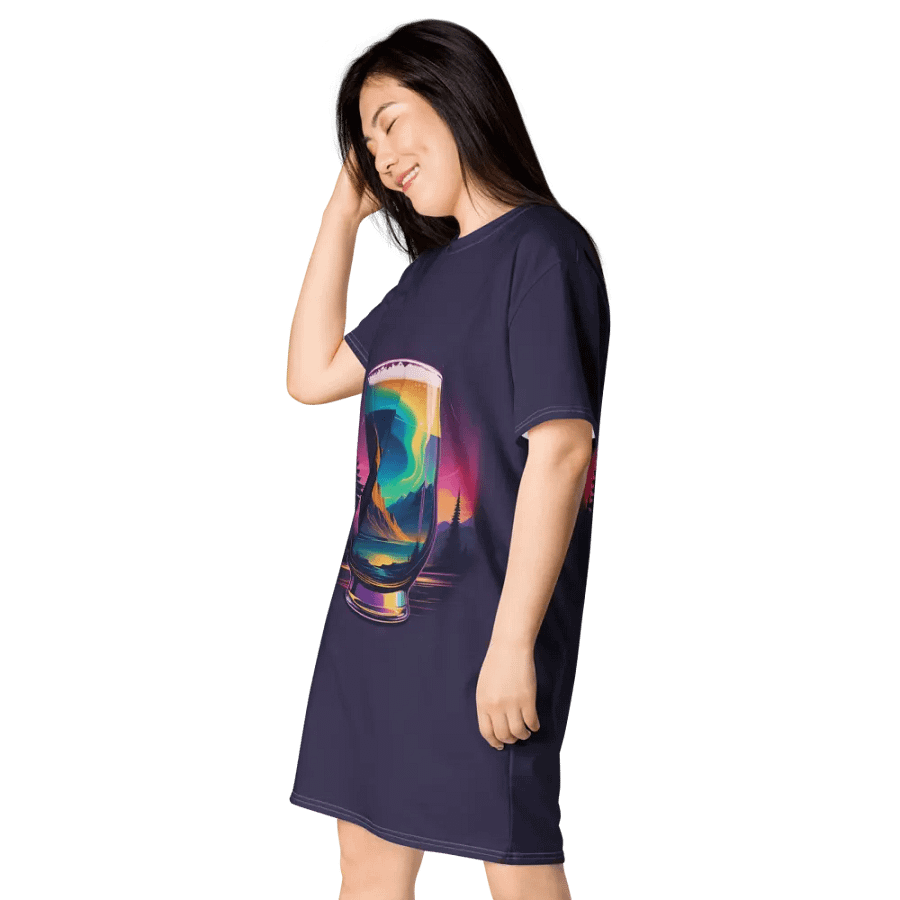 Beer Sunset All Over Print T-shirt Dress product image (6)