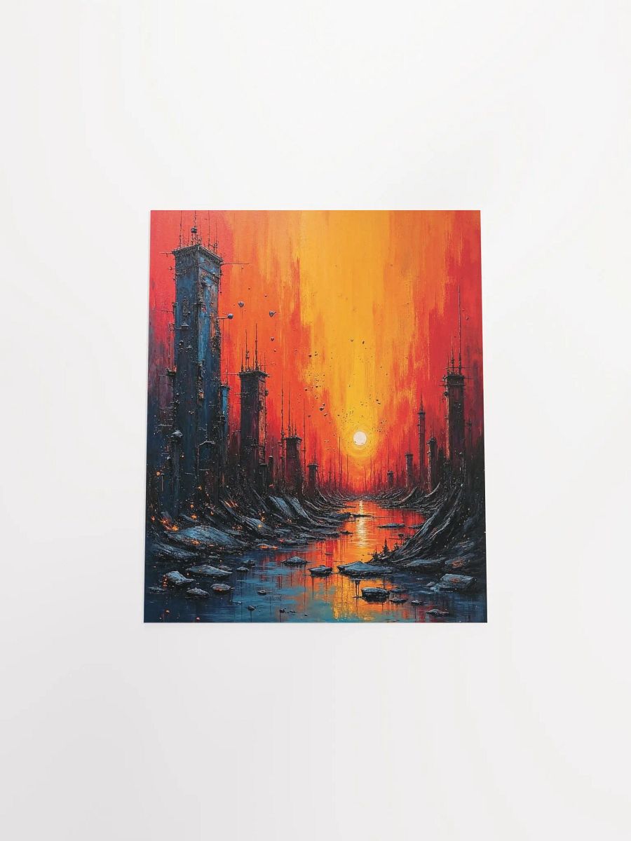 Sunset Futurism Matte Poster product image (27)