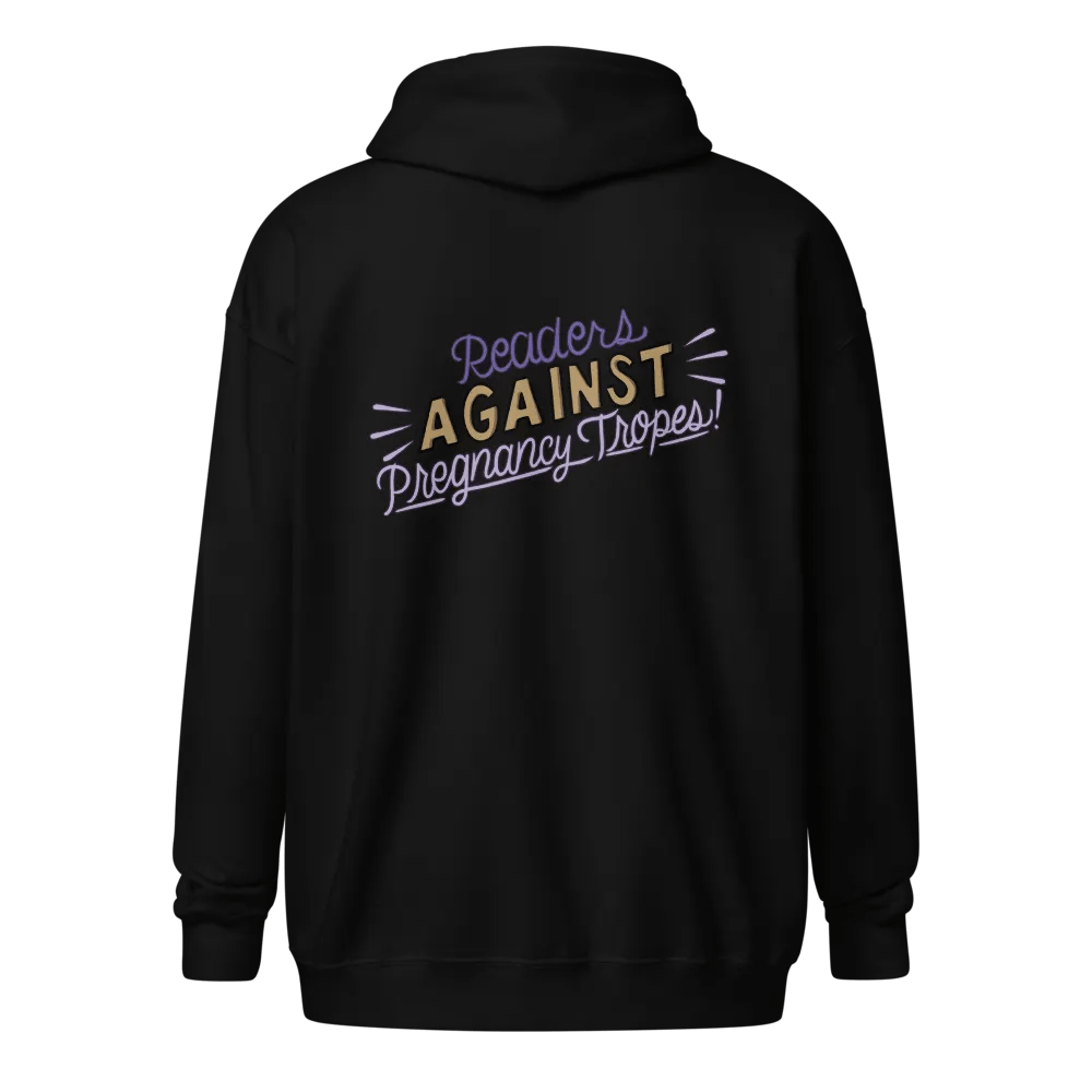 Readers Against Pregnancy Tropes Zip-Up Hoodie product image (6)