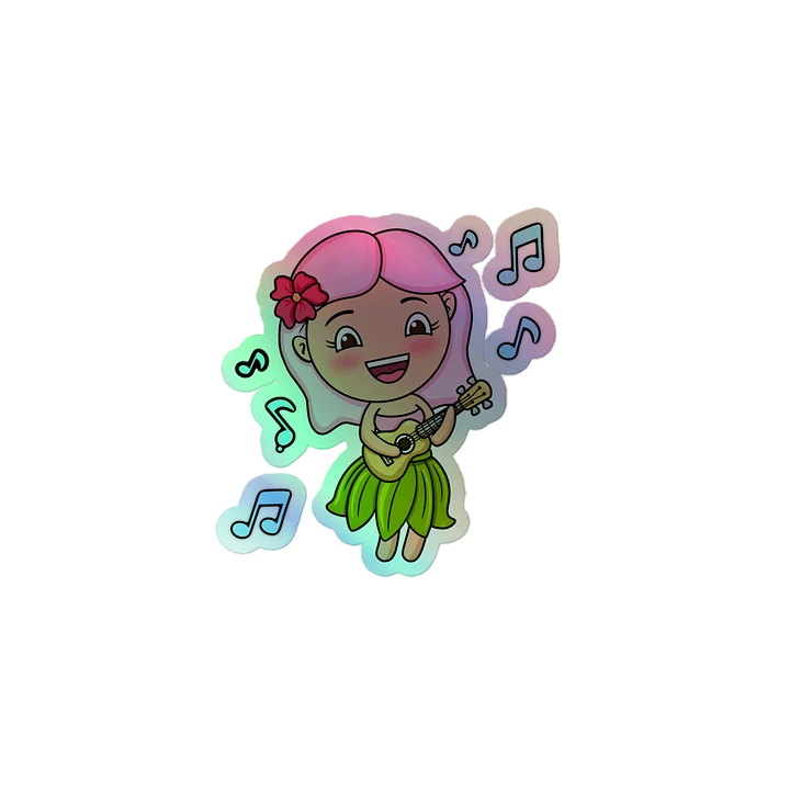 Hula Party Holographic Sticker product image (1)